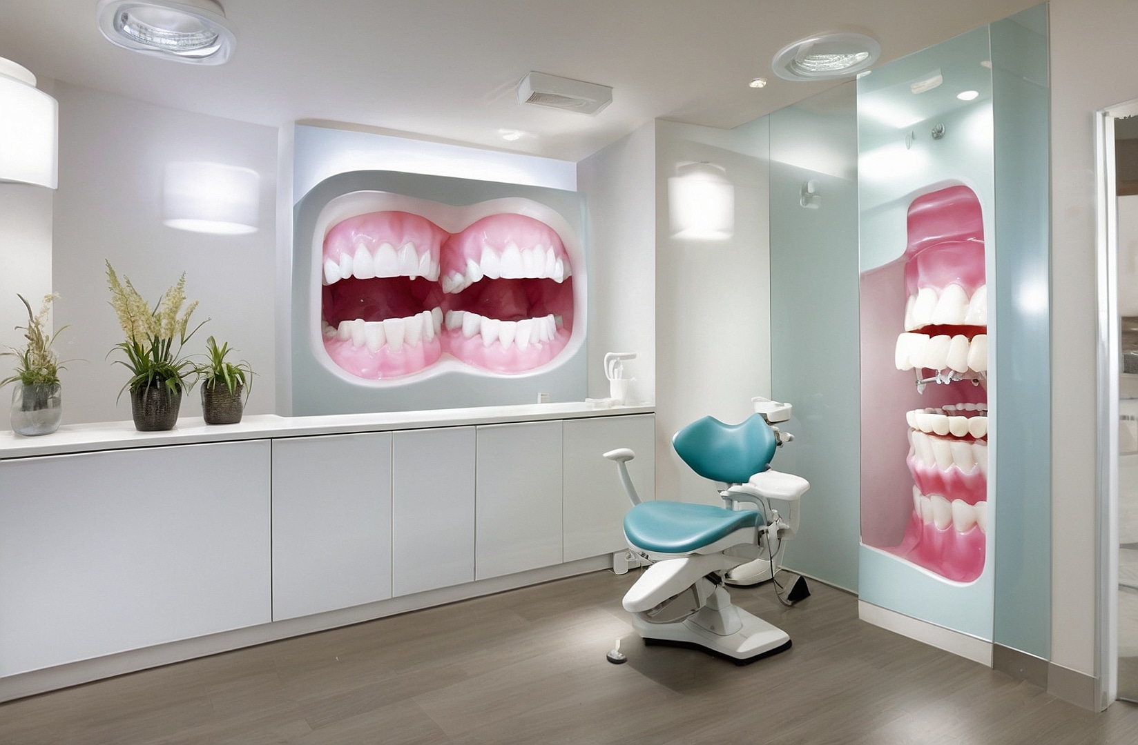 Clínica dental con equipo profesional